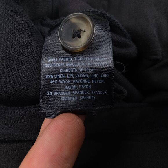 BY ANTHROPOLOGIE Nellie Trousers Wide Leg Linen Belted Pant French Girl Minimal - Picture 7 of 7